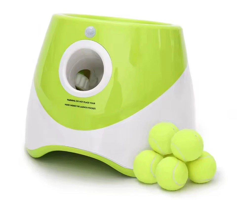 Automatic Dog Ball Launcher – Smart Fetch Toy w/ 3 Balls, Rechargeable Fun - Image 1 of 4