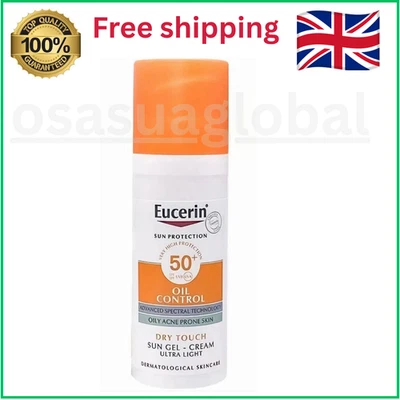 Eucerin 50ml Oil Control Sonnengel-Creme Dry Touch LSF50