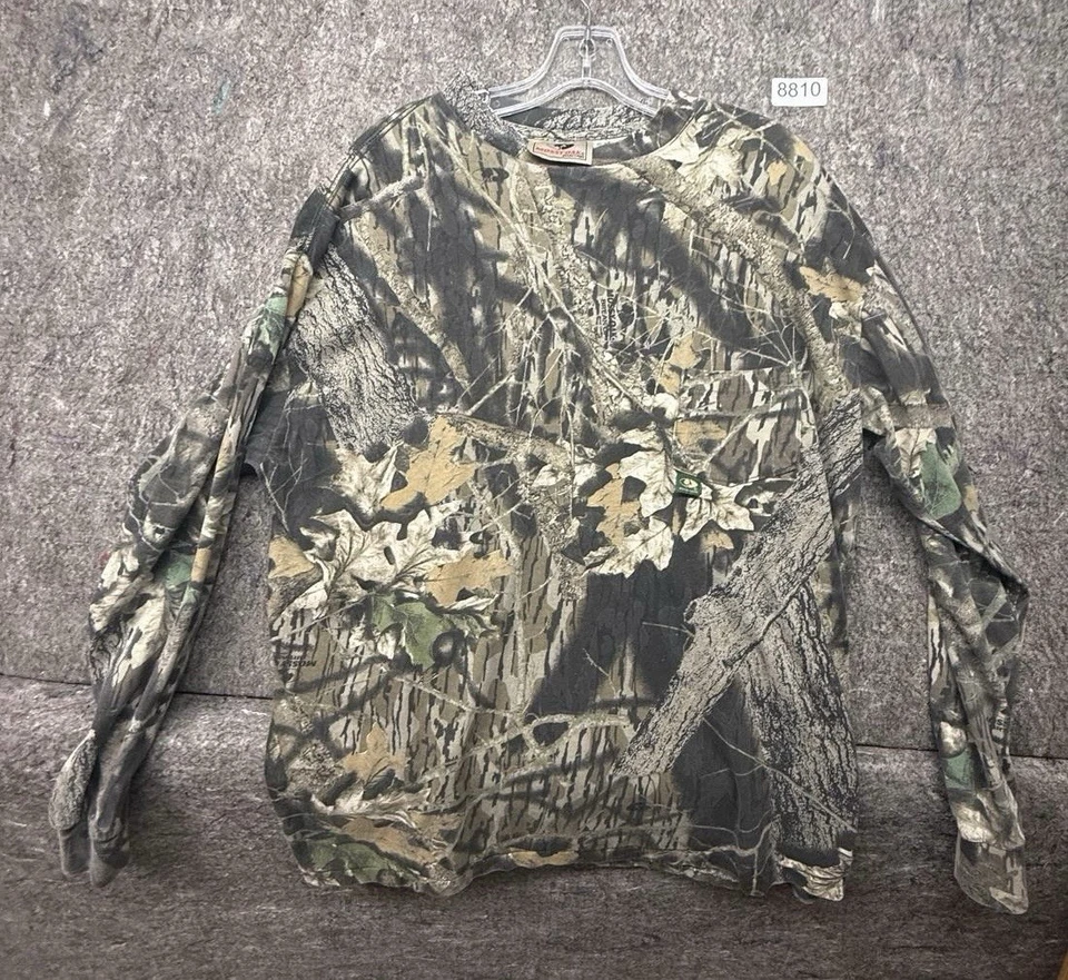 Mossy Oak Shirt Mens Camouflage Long Sleeve XL Made in USA - Image 1 of 4