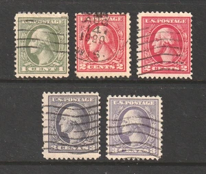 1918-1920, Regular Issue, Used, F/VF, Washington-Franklins, Offset Printing - Picture 1 of 2