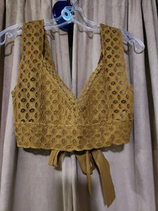 Urban Outfitters Lace Tie Back Bralette Top Size Small - Picture 1 of 5