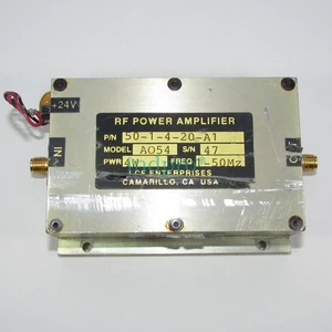 Used LCF A054 1-50MHz 20dB 4W 24V   RF Coaxial Amplifier (Amplifier) #xh - Picture 1 of 3