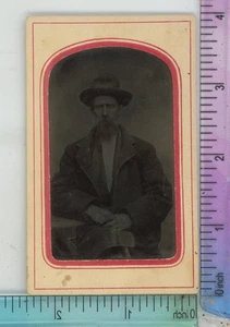 Sombrero Hombre con Bigote Barba Usando Tinte Ferrotipo - Imagen 1 de 2