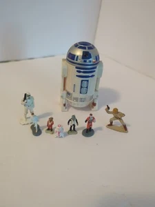 Star Wars R2-D2 1996 mit Mini Figuren & Bonus Metall Luke Skywalker & Stormtrooper - Bild 1 von 4