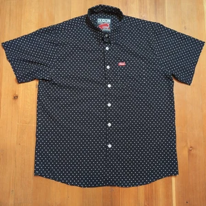 Dixxon Flannel Co The Milton Gr. XL Kurzarm Taschen schwarz weiß gepunktet - Bild 1 von 14