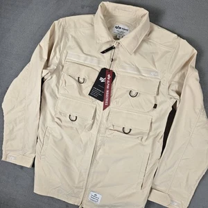 Alpha Industries X Urban Outfitters Nylon Cargo Shirt Jacket Mens Large NWT $199 - Picture 1 of 11