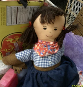 BAMBOLA VINTAGE FOCOLARE CANZONE MUCCA RAGAZZA FLIP - Foto 1 di 4