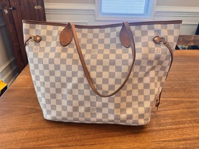 Сумка с короткими ручками для покупок Louis Vuitton средняя коричневая холщовая - Изображение 1 из 4