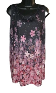Emery Rose Women’s Sleeveless Blouse Tank Top Tunic Stretch Comfort Size 4XL - Picture 1 of 13