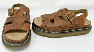 Dr. Martens Vintage Y2K Chunky Sandalen Damen 8 Braun Leder Slingback 5A85 EU 39 - Bild 1 von 11