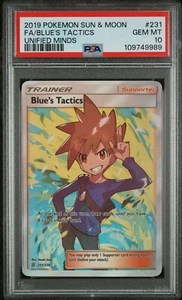 Pokemon Blue's Tactics Unified Minds 231/236 Full Art PSA 10 - Picture 1 of 2