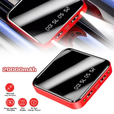 Banco de alimentación de 20000 mAh para chaqueta eléctrica térmica chaleco calentador de cuerpo batería 5 V 2.1 A Foto 1 de 4