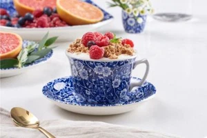 Burleigh - Blue Calico - Teacup Gift Set - 251886N - Picture 1 of 4