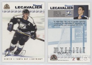2001-02 Pacific Adrenaline Retail Vincent Lecavalier #174