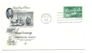 1021 Commodore Perry Artcraft FDC - Imagen 1 de 1