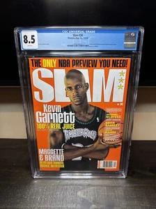 CGC 8.5 NEWSSTAND EDITION Slam Magazine(original)-Kevin Garnett-December 1999 - Picture 1 of 1