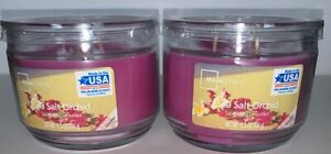 2 Mainstays SEA SALT ORCHID 3 Wick Jar Candle 11.5 oz no lead / Free Shipping