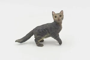 LaPerm Dollhouse Miniature Fairy Garden Cat / Kitten 6cm - Picture 1 of 4