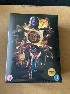 Avengers Endgame 3D/2D Blu Ray Collectors Edition Steelbook NEW/SEALED Lights Up - Image 1 of 4