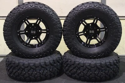 POLARIS RZR 900 S 28" KLEVER X/T RADIAL ATV TIRE 14" VIPER BLK WHEEL KIT POL10K - Image 1 of 4