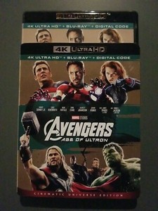 Avengers: Age of Ultron 4K Ultra HD+BLU-RAY+Rare OOP slipcover.