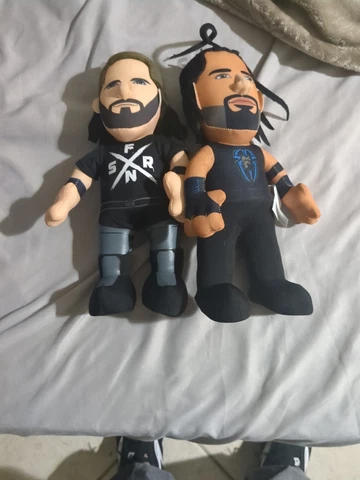 WWE Superstar Roman Reigns 10" Plush Figure + WWE Superstar Seth Rollins Combo Cover