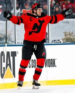 Nico Hischier 2024 Stadium Series Goal New Jersey Devils 8x10 NHL Hockey Photo - Picture 1 of 1