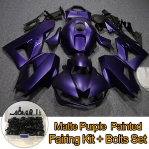 Matte Purple Fairing Kit w/ Bolts Set for Honda CBR 600RR 2003 2004 ABS Bodywork - Foto 1 di 11