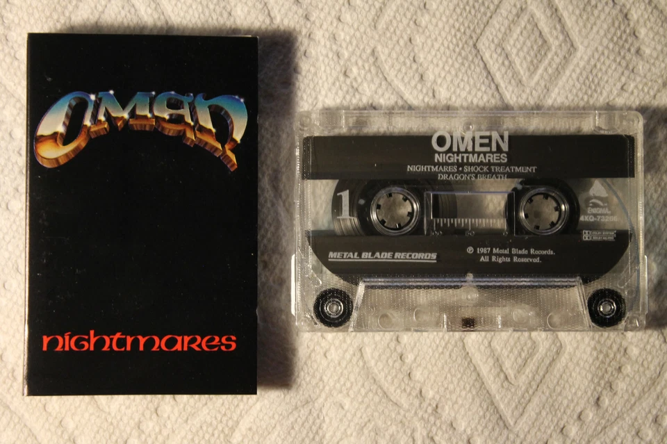 Omen - Nightmares US Metal Blade/Enigma cassette 1987 HEAVY metal TESTED - Image 1 of 1