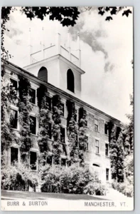 POSTCARD RPPC BURR & BURTON MANCHESTER VERMONT - Picture 1 of 2