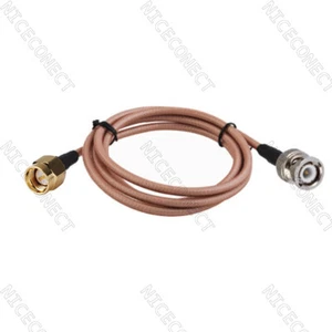 1 metro BNC macho a SMA enchufe macho RG400 cola de cerdo radio cable coaxial radioaficionado 3 pies nuevo - Imagen 1 de 3
