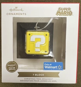 Super Mario ? Block Yellow Christmas Tree Ornament 2023 Hallmark Nintendo - Picture 1 of 2