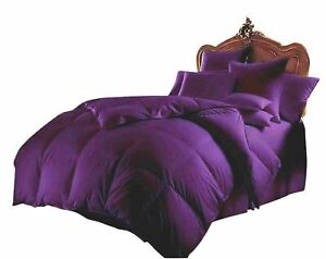 COMFORTER SOLID 100% EGYPTIAN COTTON ALL SIZE AVAILABLE IN PURPLE COLOR