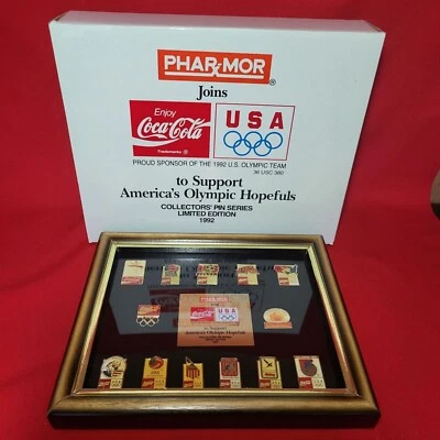 Limited Edition 1992 Coca Cola Americas Olympic 13 Collectors' Pin Series NIB - Image 1 of 4