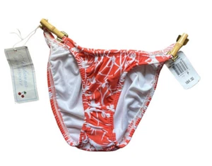 NWT Shoshanna Women's Bamboo Side Bikini Bottoms Size P (XS) - Picture 1 of 2