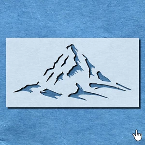 SCHABLONE BERG HÜGEL MYLAR MALEREI WANDKUNST BASTELN AIRBRUSH - Bild 1 von 42
