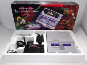 Super Nintendo SNES Console Killer Instinct Bundle Complete CIB Tested W/ CD - Picture 1 of 19