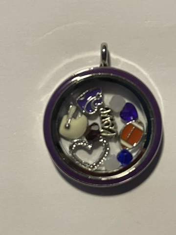 Kansas State Wildcats NCAA Memory Charm Locket w/ 22 IN chain NEW Cover