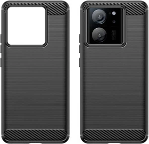 Pour XIAOMI 13T PRO COQUE NOIR EN FIBRE DE CARBONE SILICONE ETUI HOUSSE ANTICHOC - Photo 1 sur 7