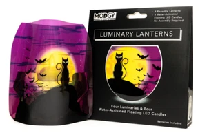 Modgy: Luminary 4pc LED Lantern Set - Halloween Variety Pack #1 - NEW - Picture 1 of 5