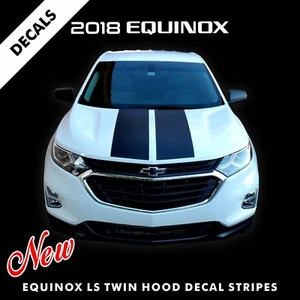 Chevrolet Equinox LS TWIN Hood Decal Stripes Pre Cut Fits 2018 Models |7 - Bild 1 von 10