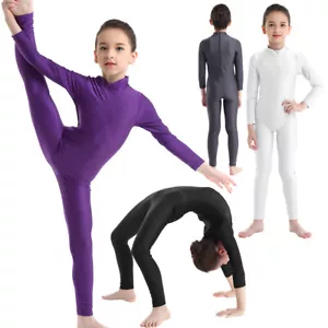 Body completo tuta da ballo ragazza atletica Unitard sala balletto danza palestra body - Foto 1 di 89
