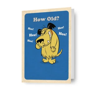Funny Birthday Card Waky Races 'How Old?' Birthday Card Envelope Included - Picture 1 of 7