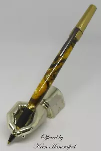 ge - Keen Handcrafted Handmade Earthy Brass Icon Pen - Bild 1 von 6
