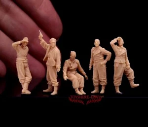 1/72 1/48 FIGURAS WW2 GRUPO TANQUE ALEMÁN soldado Battlefield5 sin pintar - Imagen 1 de 3