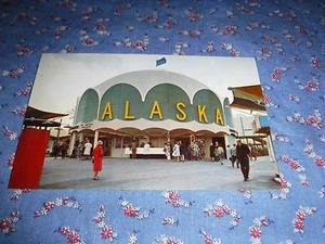 Old Postcard Seattle World's Fair Alaska Exhibit Building - Picture 1 of 2
