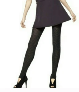 Hue Women Sweater Stirrup Tights Dark Grey Size S/M 6514 - Picture 1 of 2