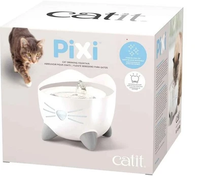 Fuente para beber gato Catit Pixi - Blanca - USADA - Ver descripción Foto 1 de 2