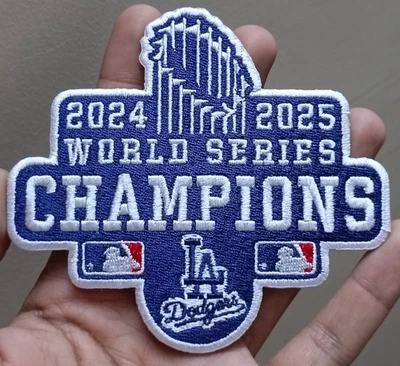 LA Dodgers 2024-2025 World Series Champion Iron On Patch-Sew Patch-Embroidered - Image 1 of 4