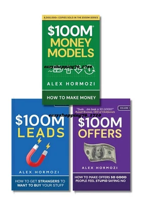 3 BOOK SET $100M Money Models+ $100M Offers+$100M Leads PAPERBACK PB - Image 1 of 4